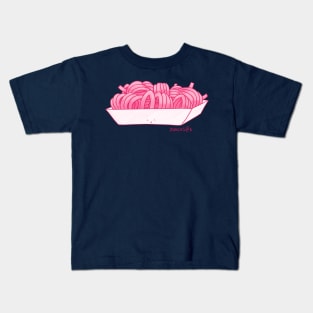 Curly Fries in PINK Kids T-Shirt